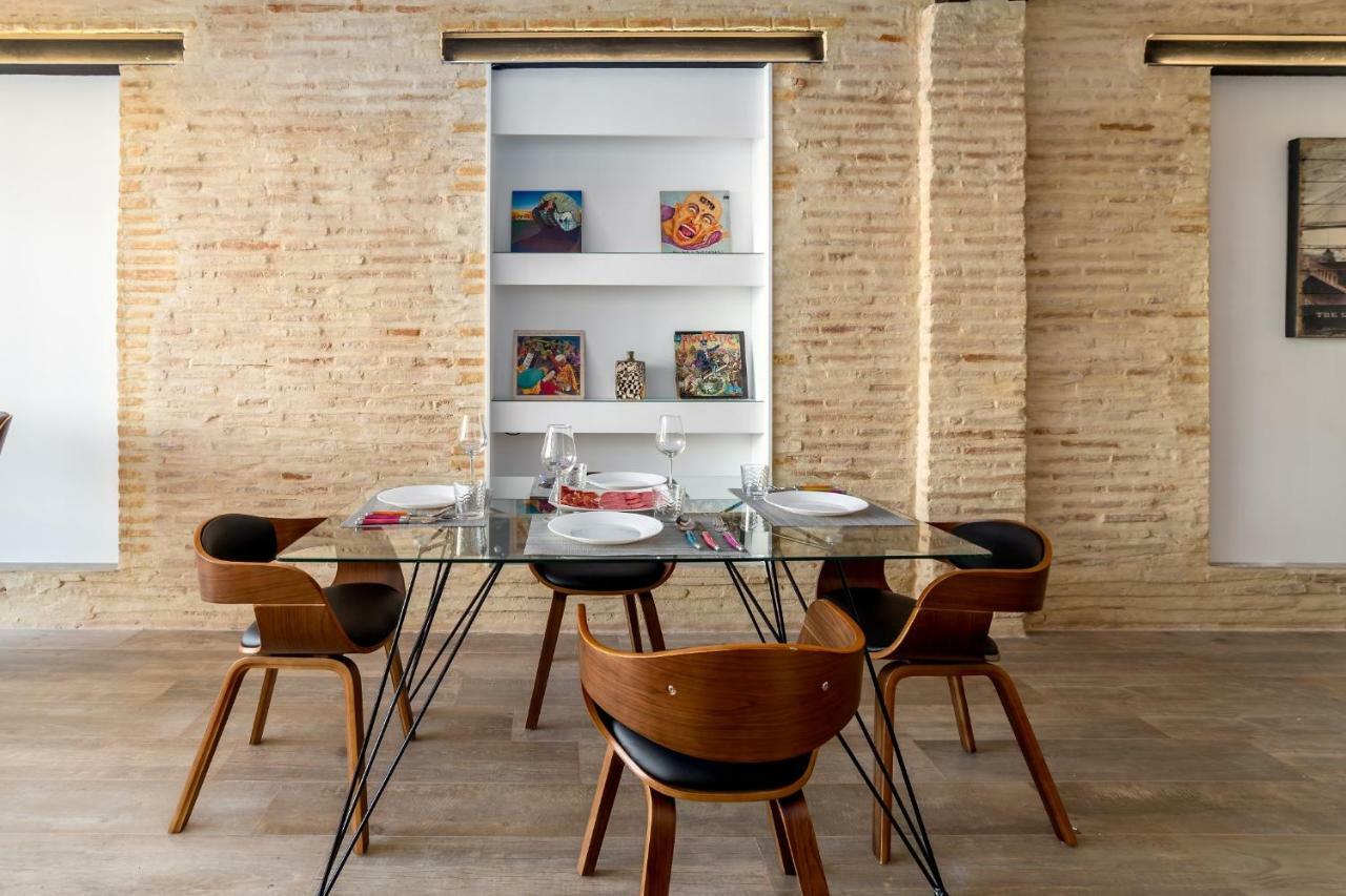 Ferienwohnung Florit Flats - Center Luxurious 1Br 1Ba Terrace Wi-Fi Ac Valencia Exterior foto
