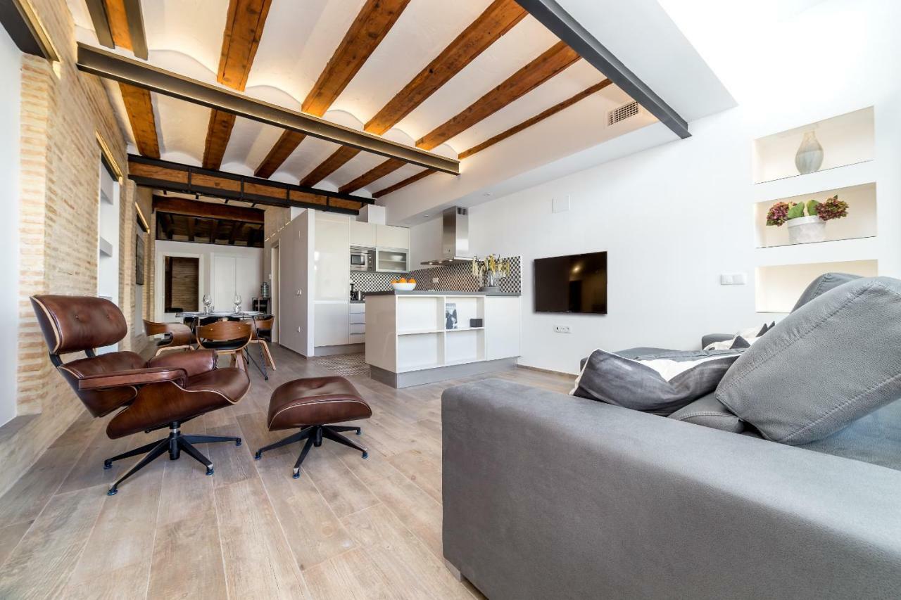 Ferienwohnung Florit Flats - Center Luxurious 1Br 1Ba Terrace Wi-Fi Ac Valencia Exterior foto