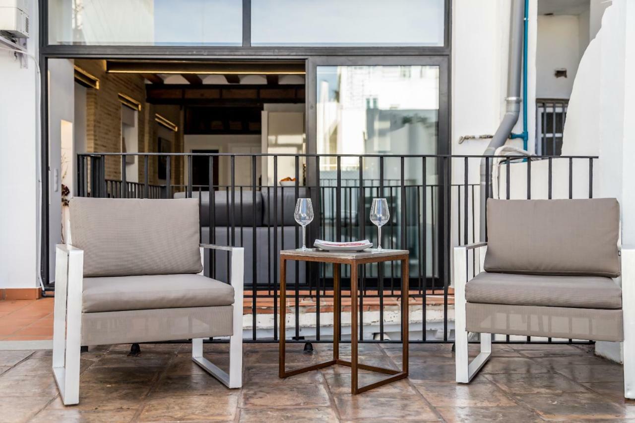 Ferienwohnung Florit Flats - Center Luxurious 1Br 1Ba Terrace Wi-Fi Ac Valencia Exterior foto